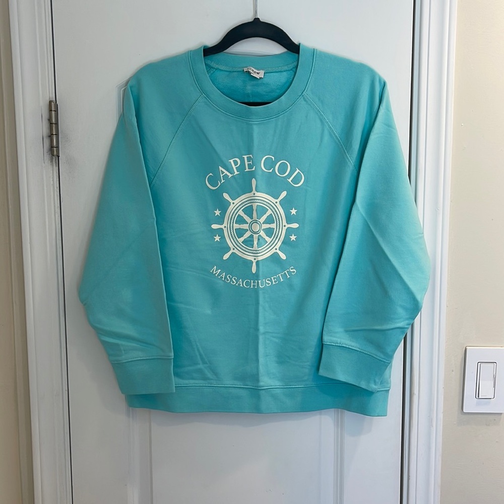 J. Crew Beautiful Aqua Light Sweatshirt